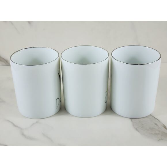 Pottery Barn Reindeer Coffee Mug Tea Cup 12oz Dasher Cupid Donner Christmas x3 - Picture 7 of 13